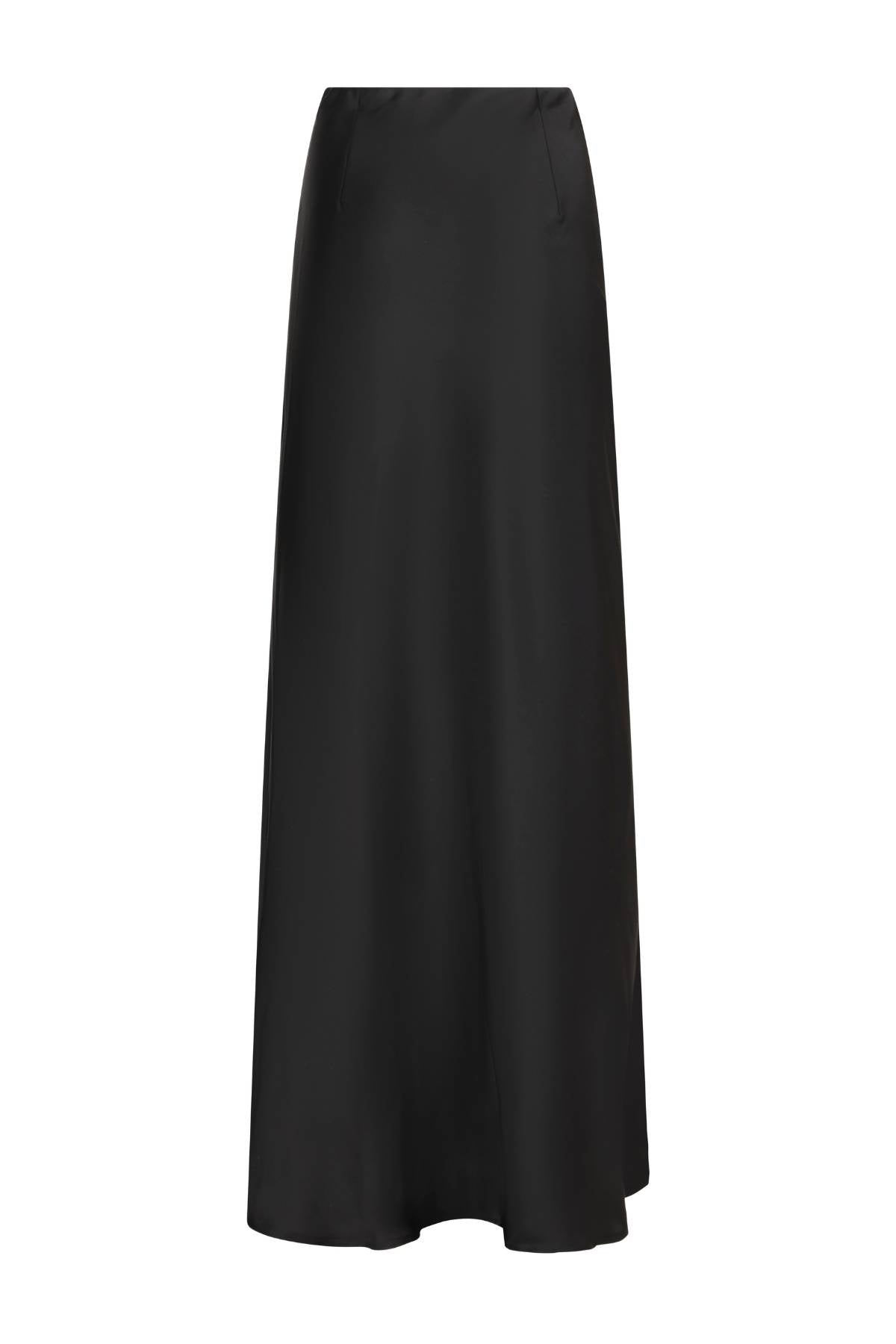 OLIVIA SATIN SKIRT BLACK