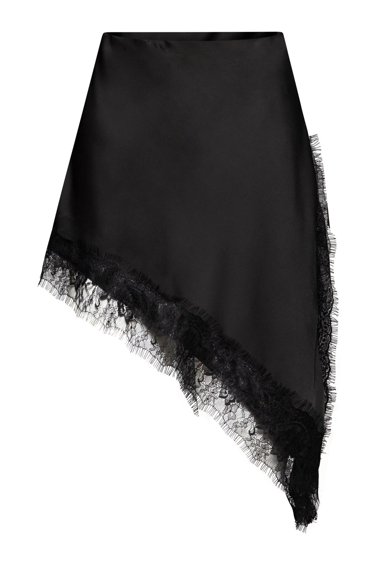 Amelia Asymmetric Skirt In Black