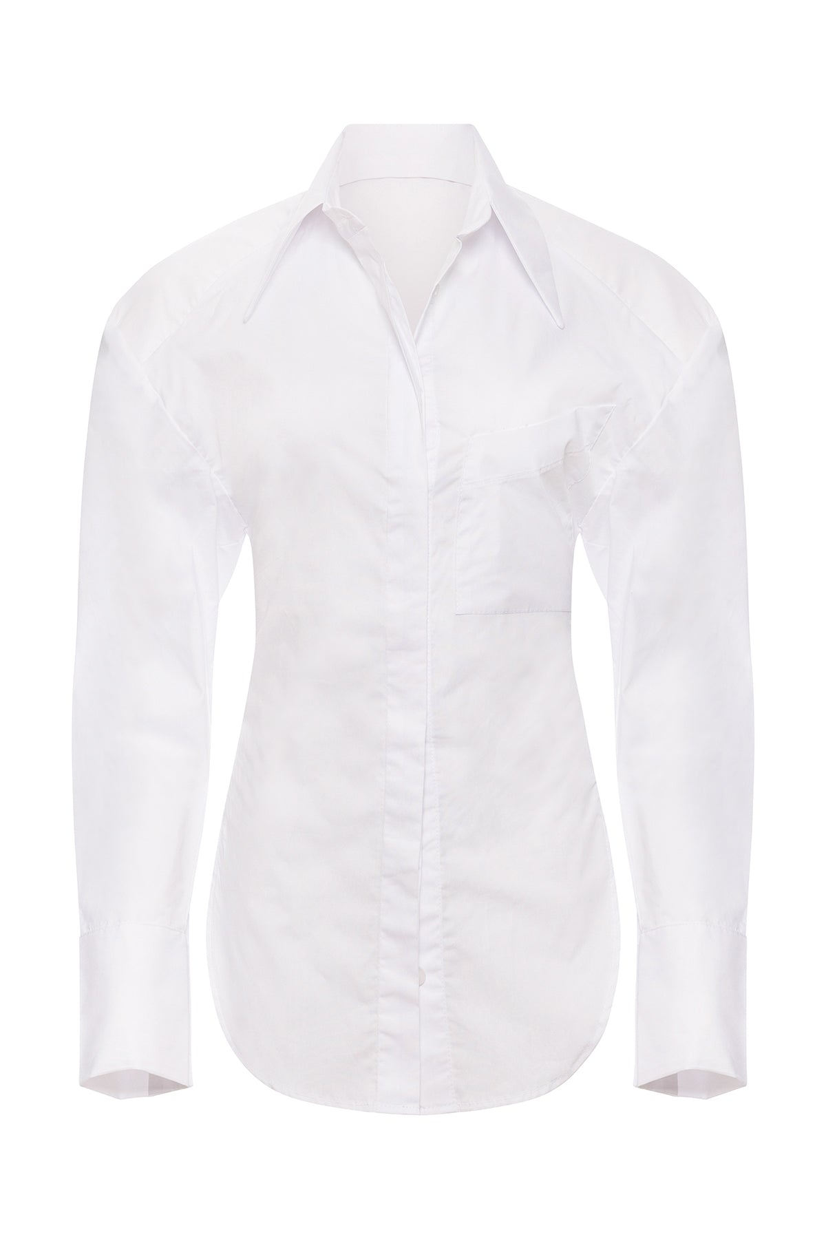 MARINA COTTON OPEN BACK SHIRT