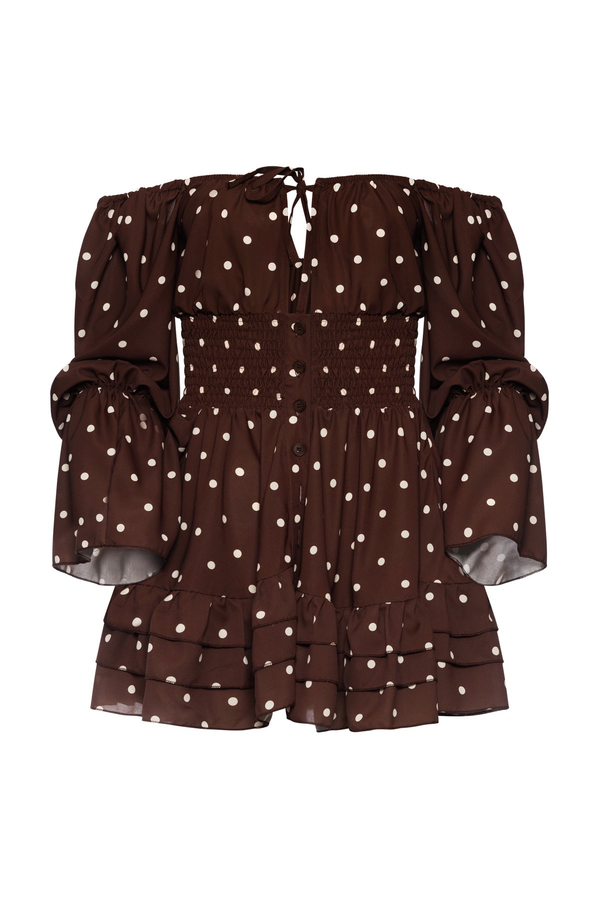 Lucy Brown Dots Dress
