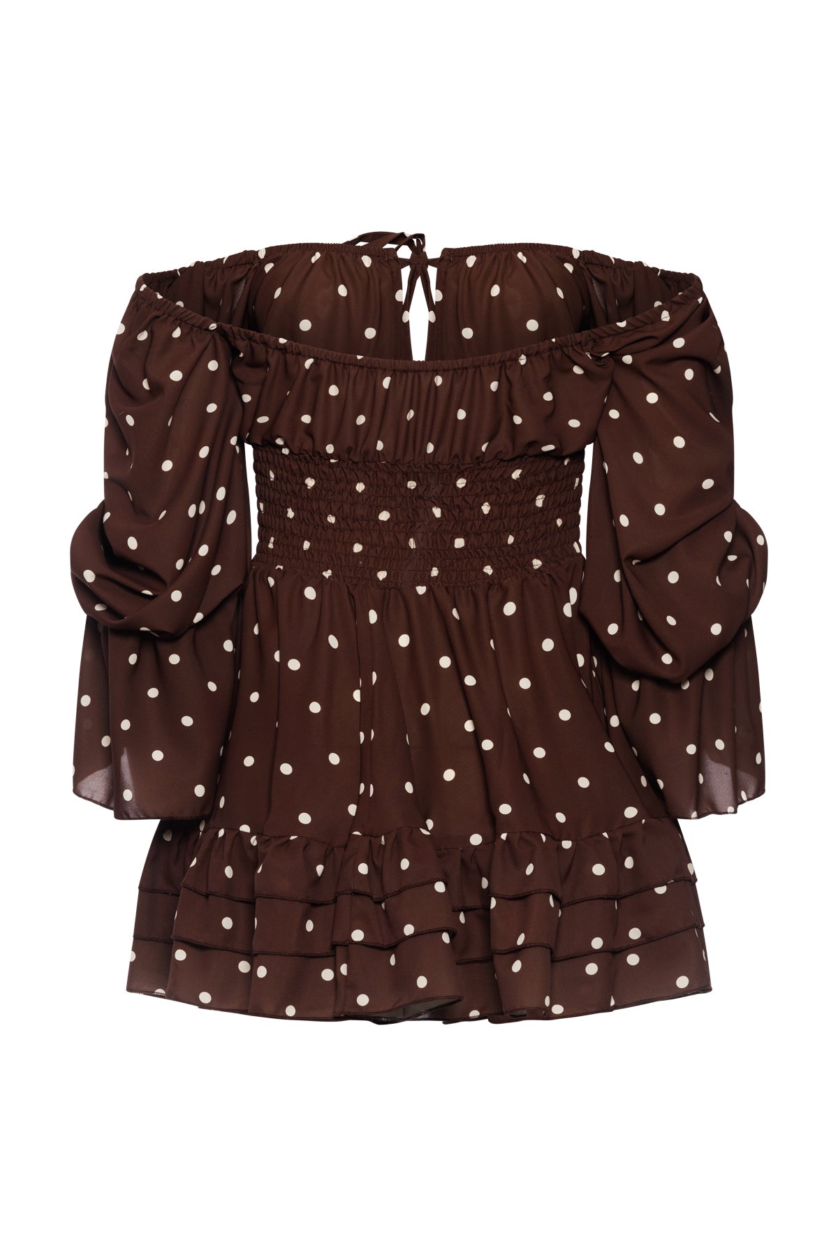 Lucy Brown Dots Dress