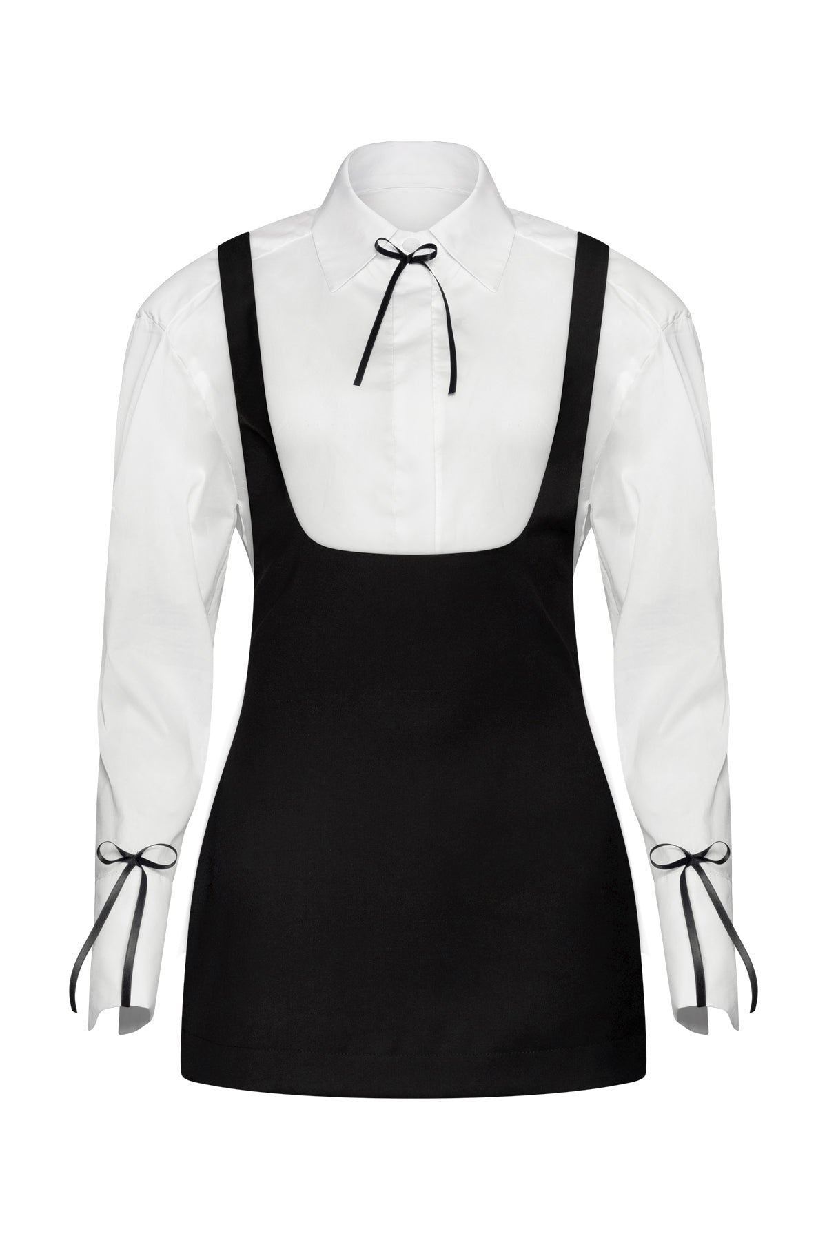 Monochrome Chic Strap Dress