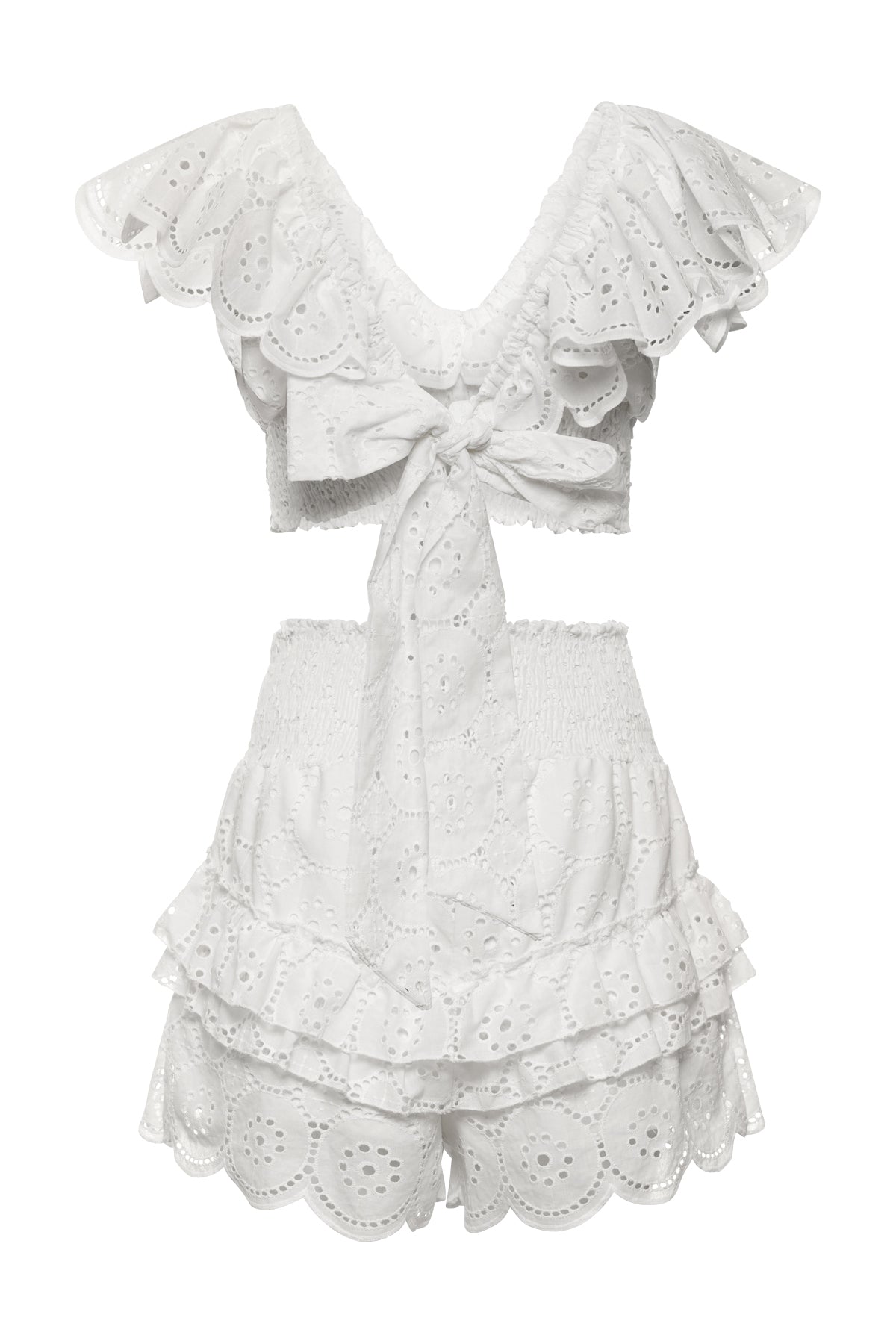 Nana Lace Shorts In White