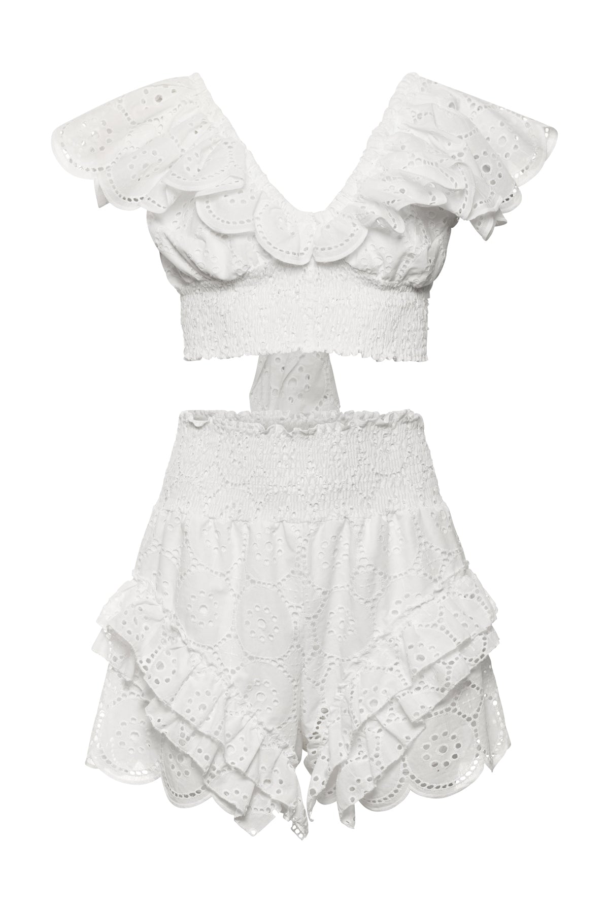 Nana Lace Shorts In White
