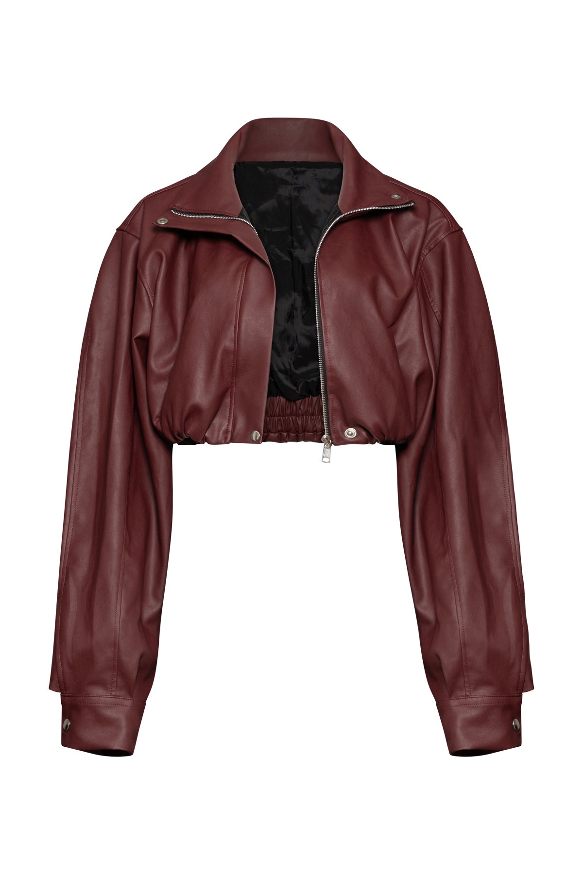 Rocky Short Jacket In Dark Red