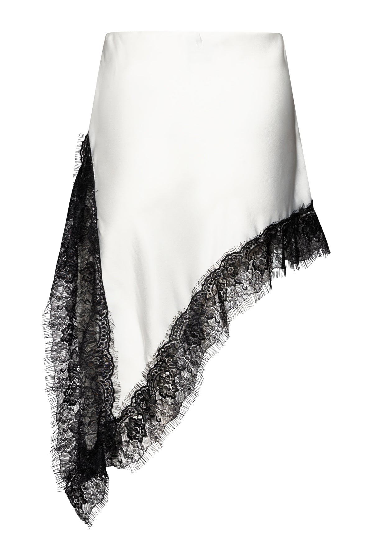 Amelia Asymmetric Skirt In White