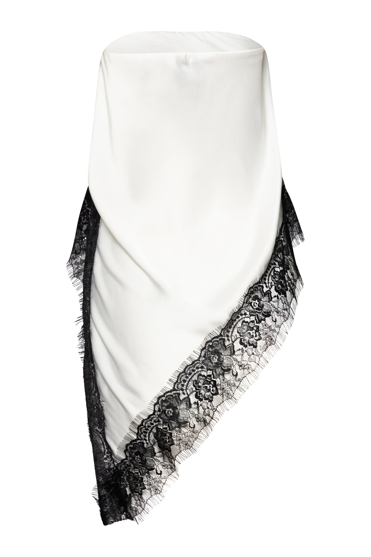 Amelia Asymmetric Skirt In White