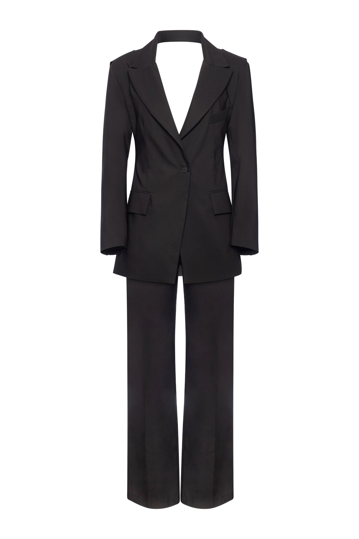 Mimi Blazer With Open Black In Black