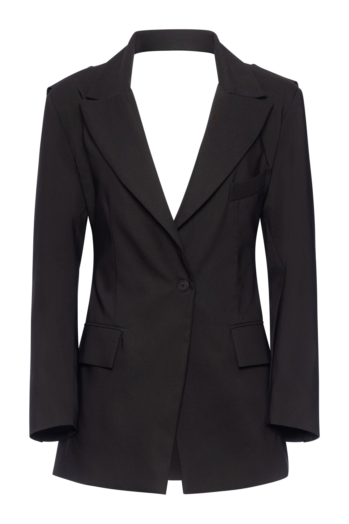 Mimi Blazer With Open Black In Black