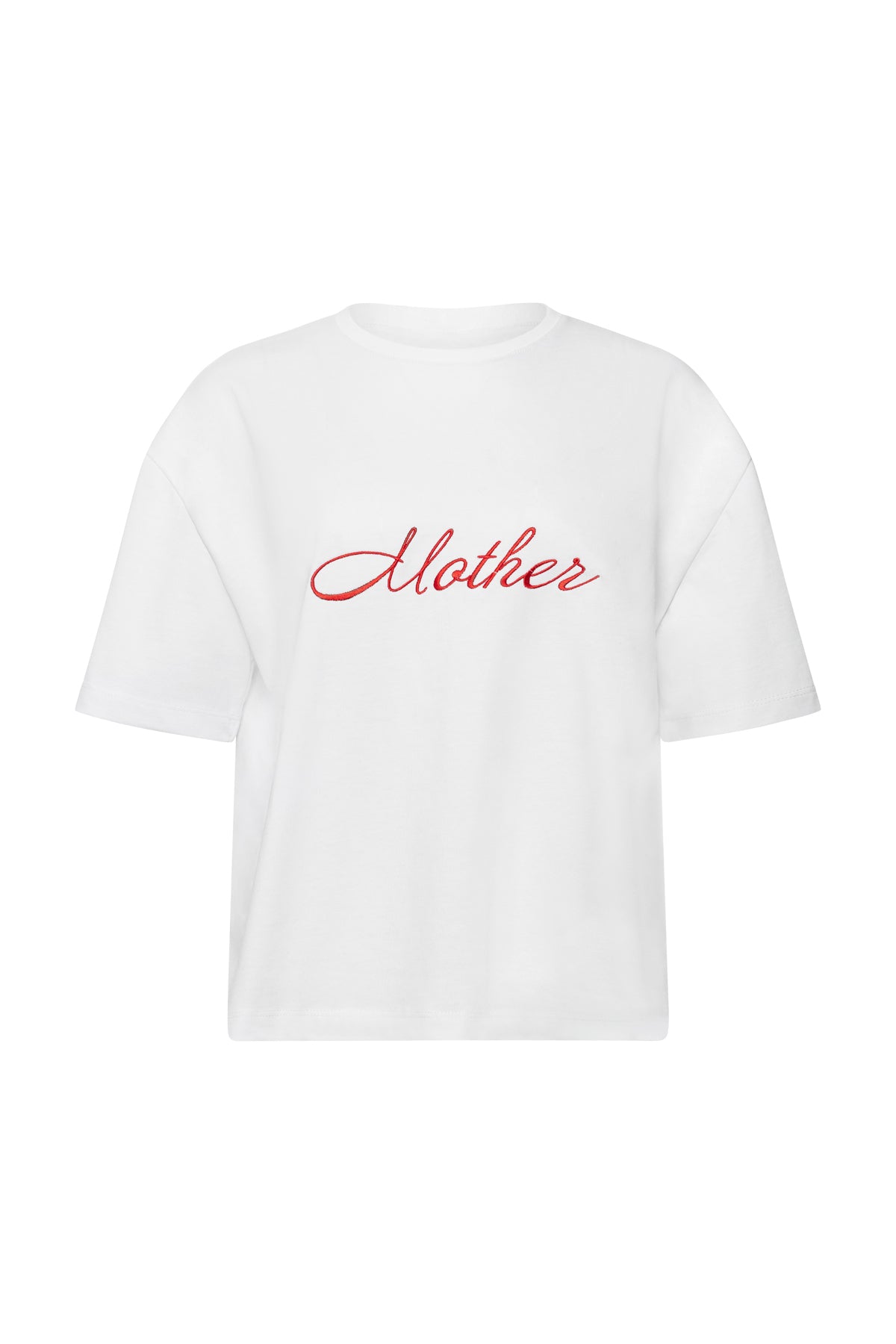 T-shirt Embroidery Sexy Mama In White