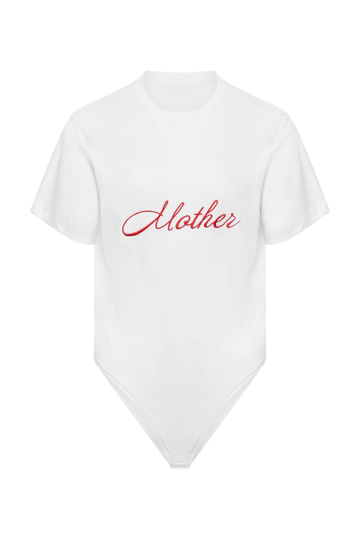 Bodysuit Embroidery Sexy Mama In White