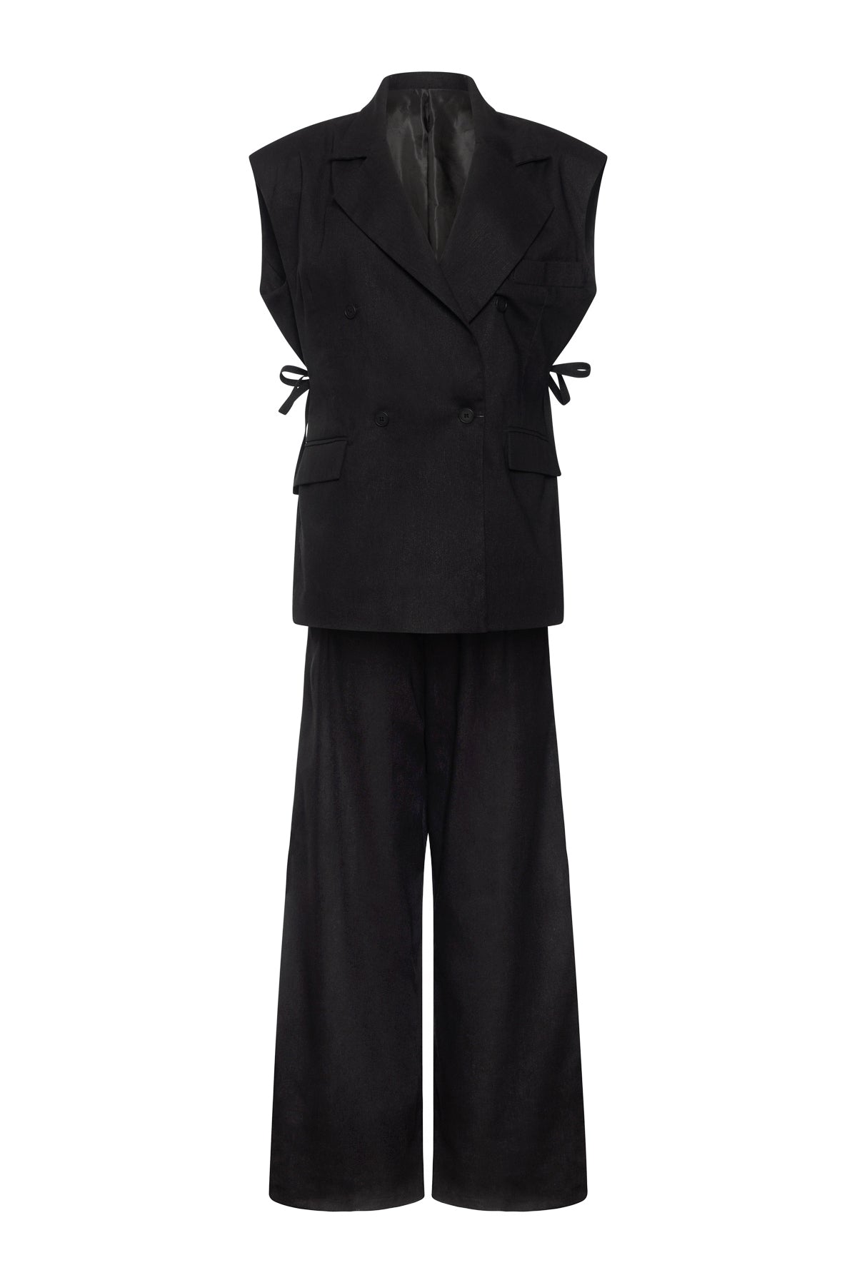 Rossi Ribbon Pants In Black