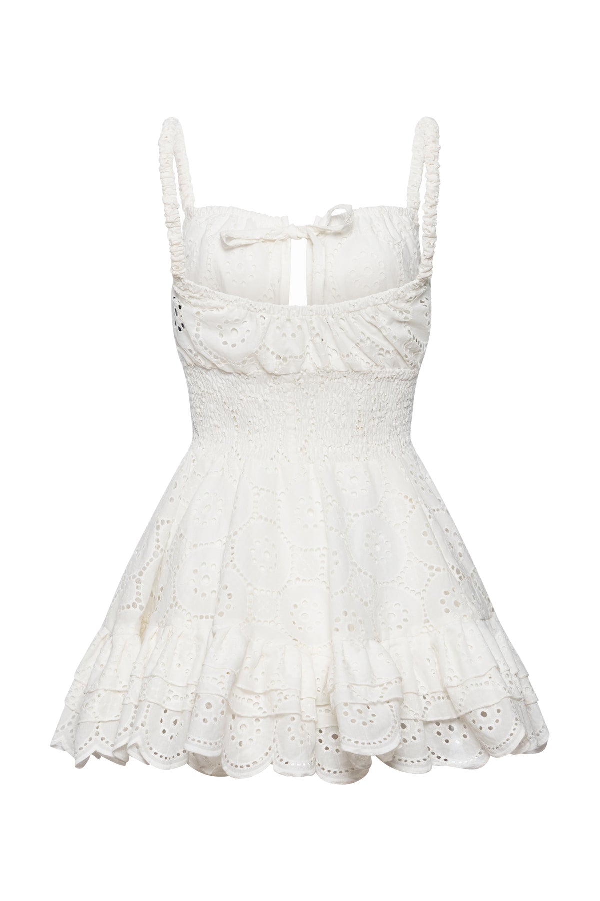 Lucy 2 Lace Dress In White