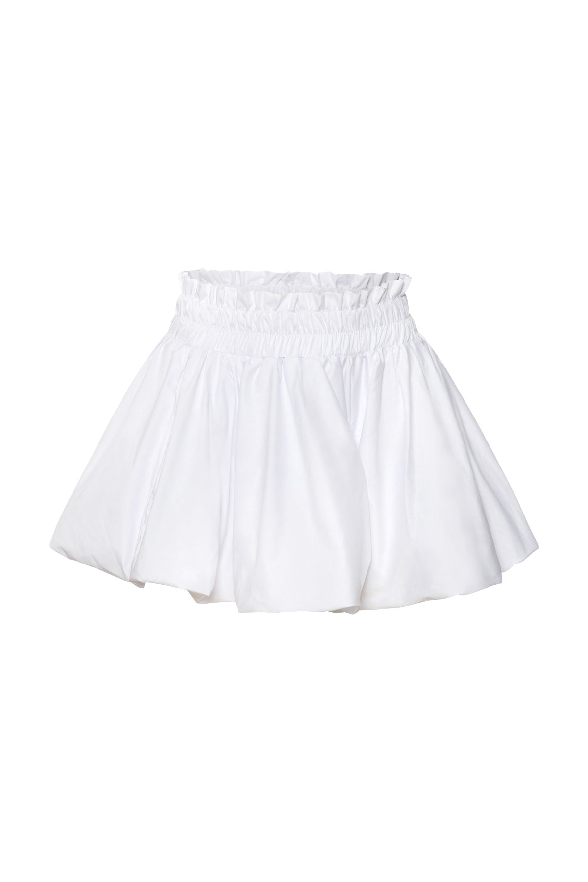 PUFFY SHORTS WHITE