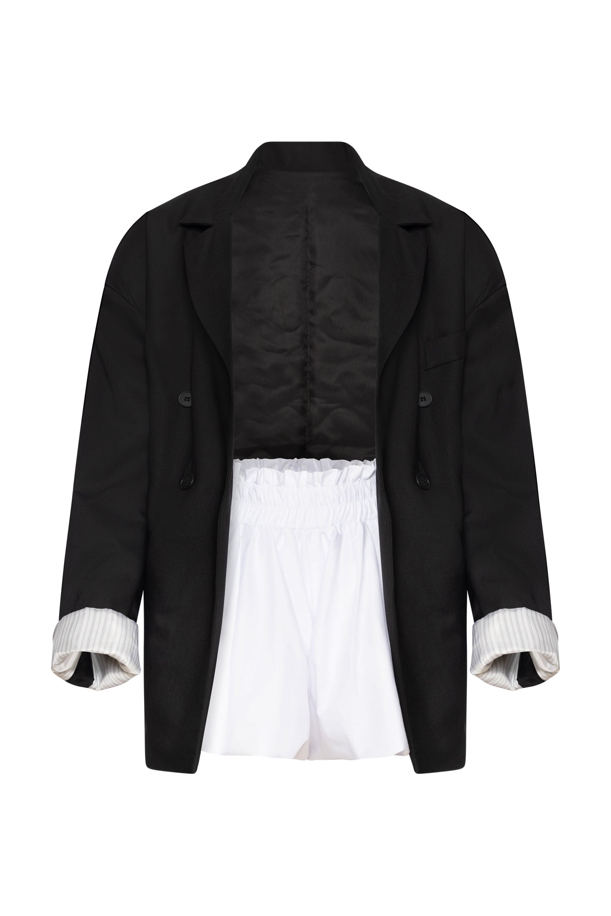 PUFFY SHORTS WHITE