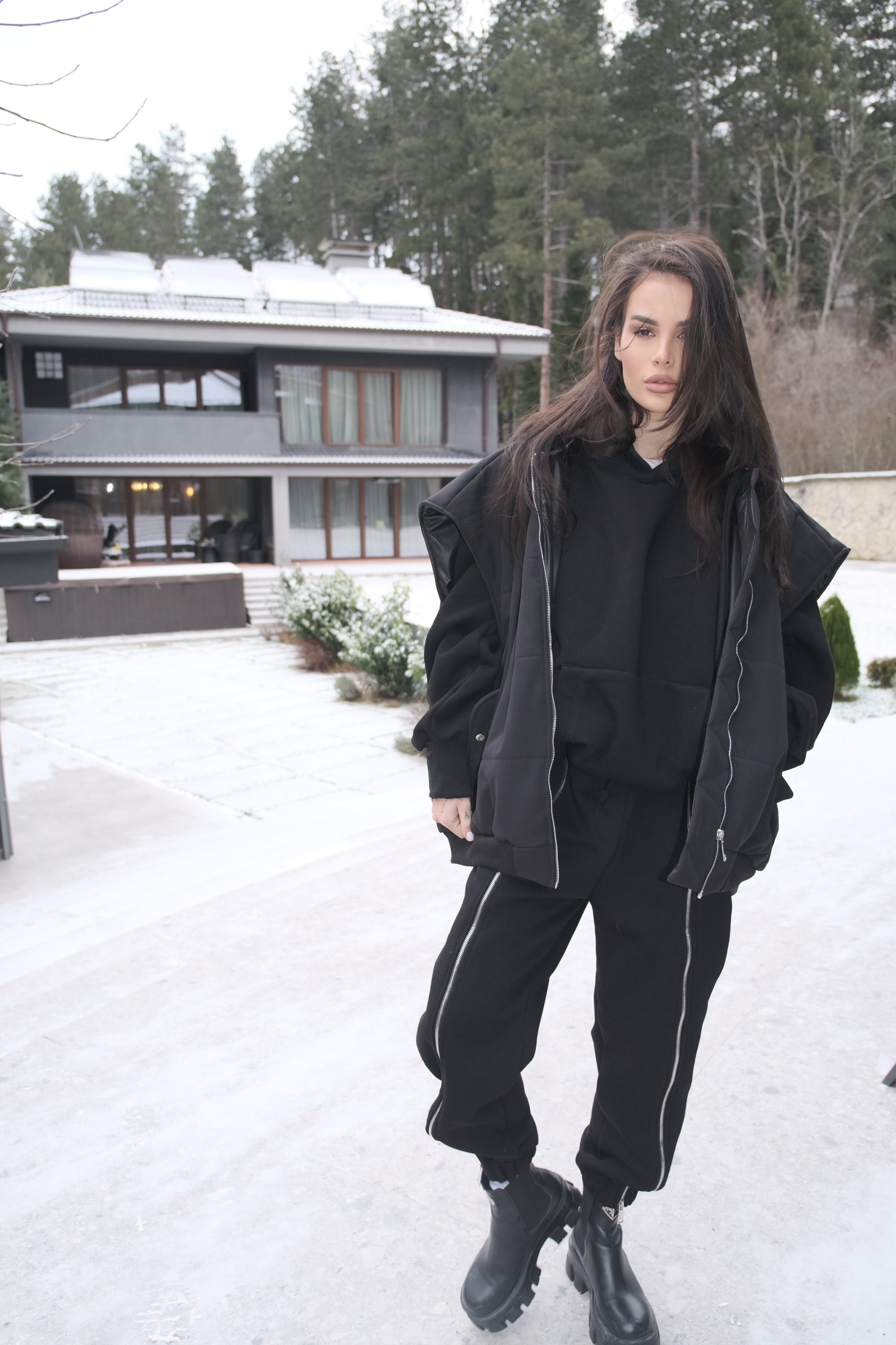 Sweatshirt With Zippers