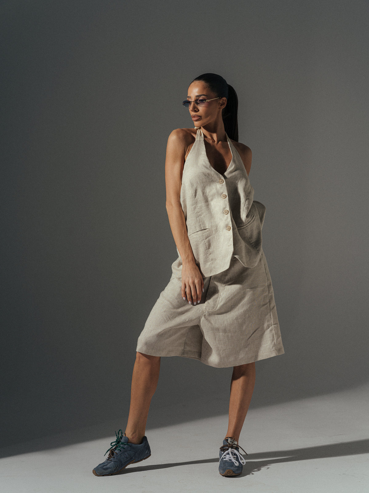Liya Vest In Beige