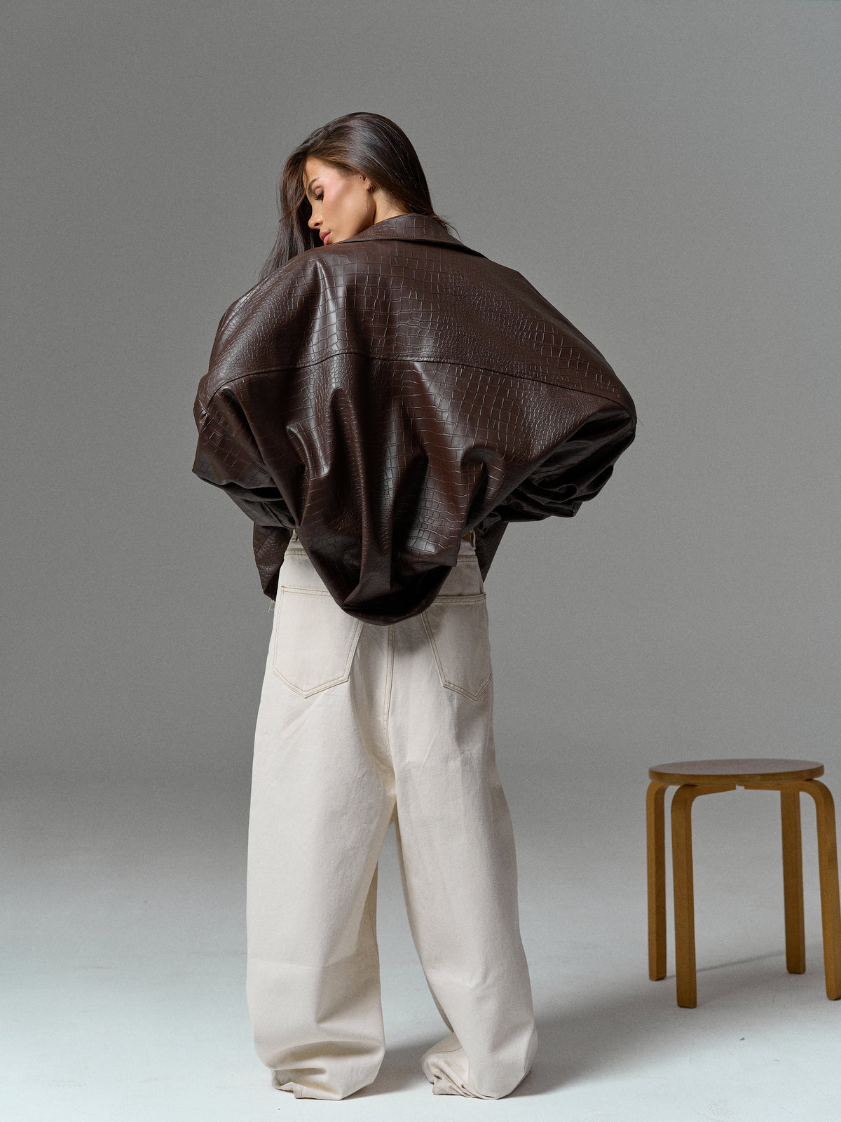 Marty Leather Jacket In Brown