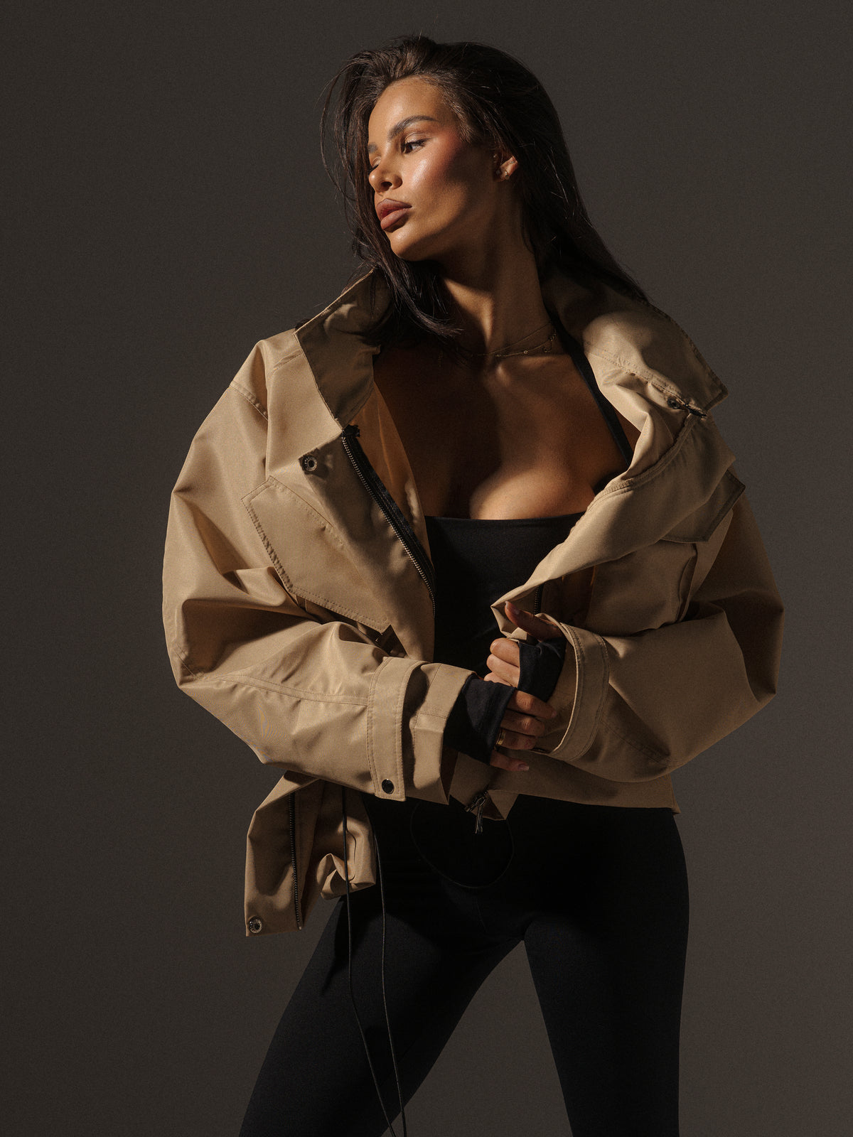 Liza Jacket In Beige