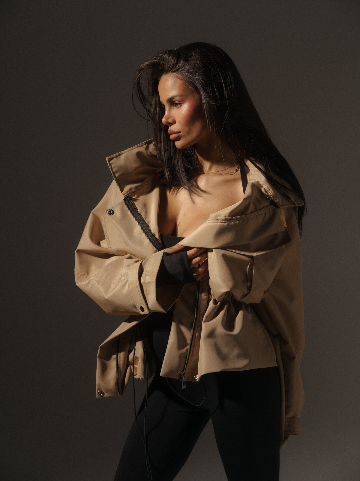 Liza Jacket In Beige